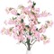 Artificial Cherry Blossom Flowers 3 Pcs Faux Cherry Blossom Stems Faux Silk Cherry Blossom Branches 35.4’’ Fake Flowers Long Stems for Vase Arrangements Home Wedding Table Decor (Pink)